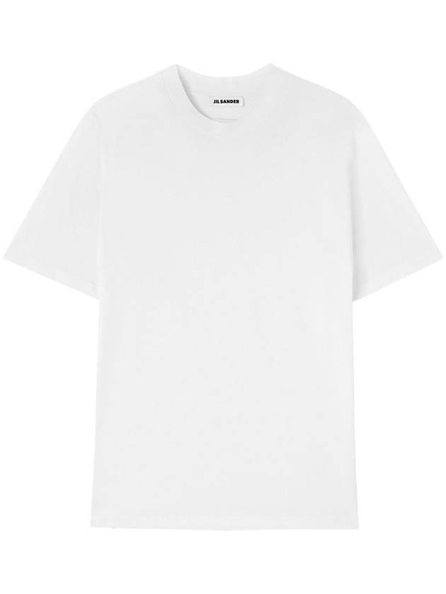 Classic Crew Neck Cotton Short Sleeve T-Shirt White - JIL SANDER - BALAAN 2