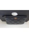 19 Clutch Medium Black Clutch Bag 19 Clutch Goat Skin AP0951 - CHANEL - BALAAN 3