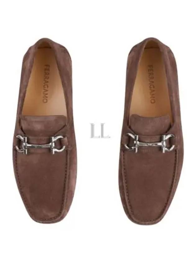 Gancini Ornament Driving Shoes Brown - SALVATORE FERRAGAMO - BALAAN 2