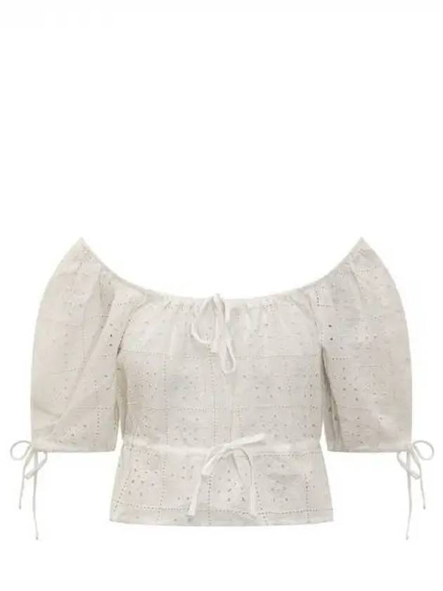 BRODERIE Anglaise Crop Blouse 271939 - GANNI - BALAAN 1