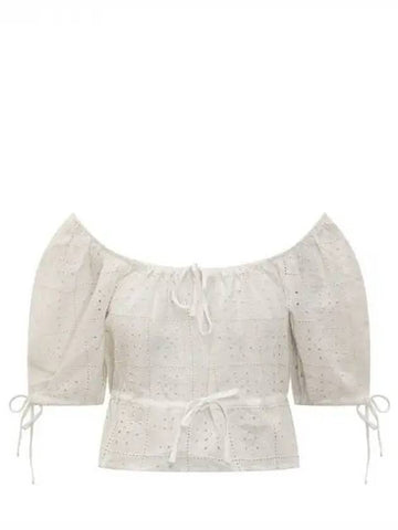 BRODERIE Anglaise Crop Blouse 271939 - GANNI - BALAAN 1