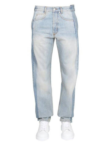 Denim Straight Pants 726642 QUY244002 BLUE - ALEXANDER MCQUEEN - BALAAN 1