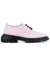 Women s Stitch Detail Lace Up Shoes Light Purple 271753 - EMPORIO ARMANI - BALAAN 1