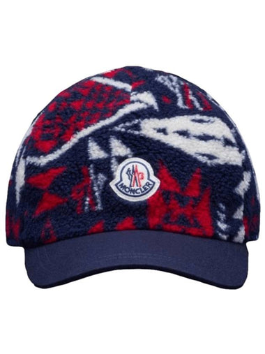 Teddy Jacquard Ball Cap Navy - MONCLER - BALAAN 1