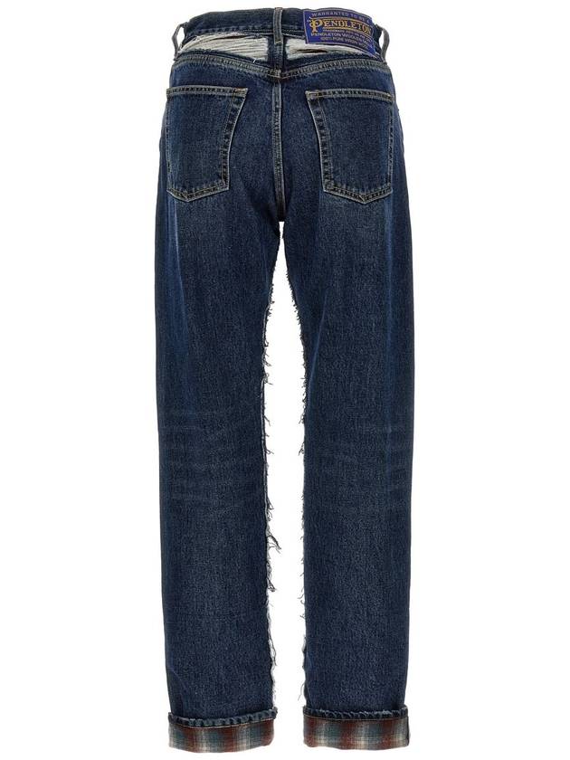 23 fw Cotton Jeans WITH Wool MADRAS Detail S67LA0031STZ092962 B0650503835 - MAISON MARGIELA - BALAAN 3