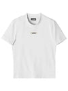 Le Gros Grain Short Sleeve T-Shirt White - JACQUEMUS - BALAAN 2