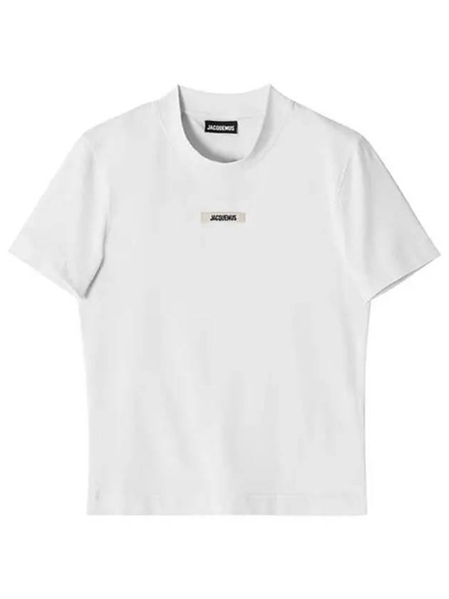 Le Gros Grain Short Sleeve T-Shirt White - JACQUEMUS - BALAAN 5