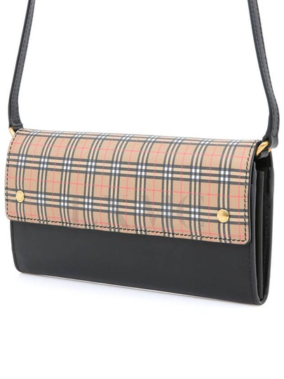 Mini Cross Henry Check Wallet On Chain Clutch Bag - BURBERRY - BALAAN 2