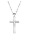 Insaisin Fave Rhodium Necklace White - SWAROVSKI - BALAAN 3