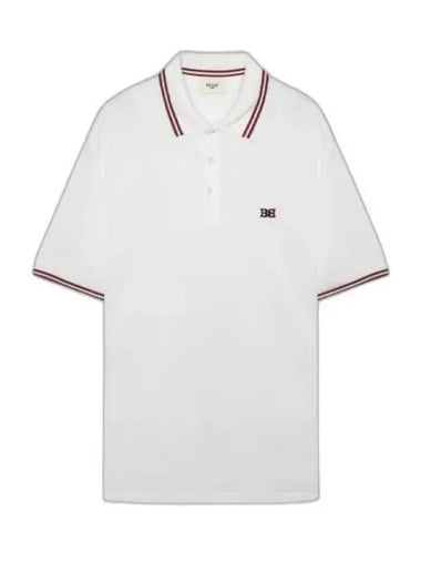 Cotton Polo Shirt White - BALLY - BALAAN 1