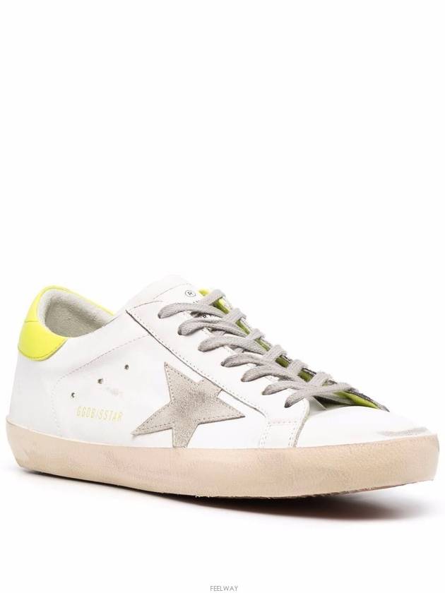 Superstar Low Top Sneakers Lime White - GOLDEN GOOSE - BALAAN 4