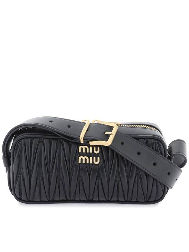 Materasse Nappa Leather Cross Bag Black - MIU MIU - BALAAN 3