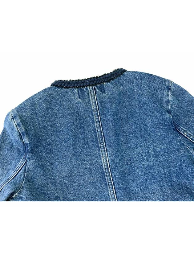 Women's Denim Crop Jacket RS23808J - SELF PORTRAIT - BALAAN 6