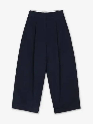 Dordoni deep pleated volume ankle crop pants dark navy DORDONISNW1616DARKNAVY - STUDIO NICHOLSON - BALAAN 1