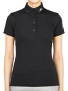 Women's Tour Tech Golf Polo Black - J.LINDEBERG - BALAAN 2