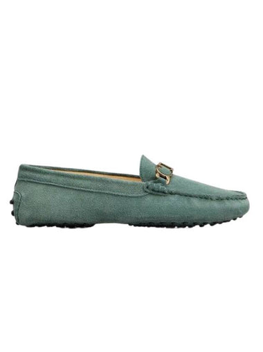 Suede Gommino Driving Shoes Green - TOD'S - BALAAN 1