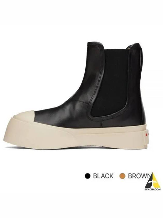 Women s Pablo Slip on Ankle Boots Black Brown TCZW000502 P2722 - MARNI - BALAAN 1