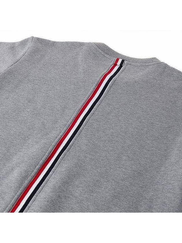 Center Back Stripe Crewneck Sweatshirt Light Grey - THOM BROWNE - BALAAN 5