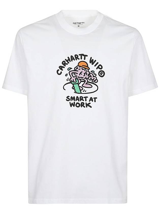 Smart Short Sleeve T-Shirt White - CARHARTT WIP - BALAAN 1