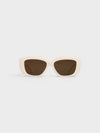 Eyewear Triomphe 04 Rectangle Sunglasses Ivory - CELINE - BALAAN 2