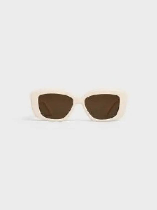 Eyewear Triomphe 04 Rectangle Sunglasses Ivory - CELINE - BALAAN 2