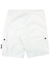 Wappen Cargo Bermuda Shorts White - STONE ISLAND - BALAAN 3