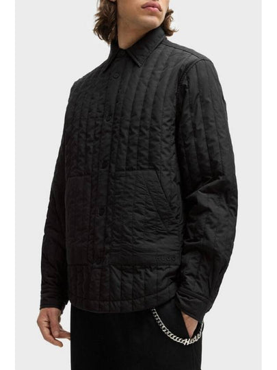 Padded Shirt Jacket Black - HUGO BOSS - BALAAN 2