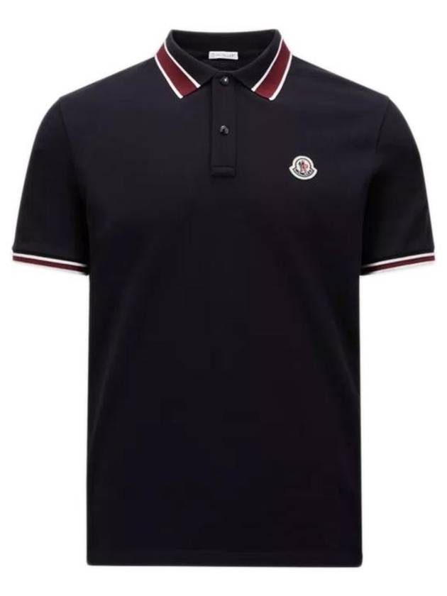 Logo Patch PK Shirt Dark Blue - MONCLER - BALAAN 1