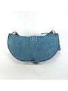 Vintage blue denim weave big hobo cross bag 3VDIB19341 - DIOR - BALAAN 3