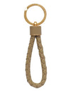 Intrecciato Lambskin Key Holder Taupe - BOTTEGA VENETA - BALAAN 2