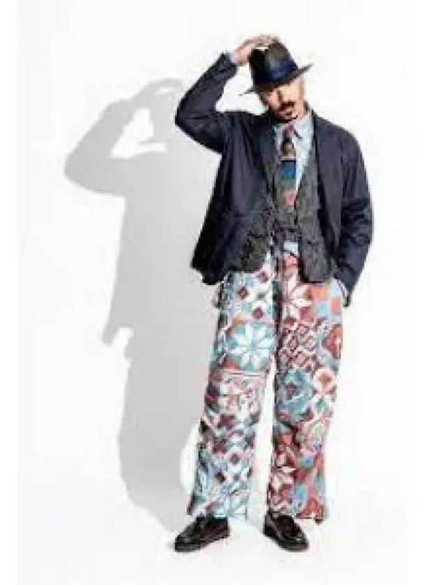 FA Pant Blue Cotton IslAMI Amic Tile Print MP353 CT237 Pants - ENGINEERED GARMENTS - BALAAN 1