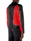 J Clay Shiny Ripstop Biker Jacket Black Red - DIESEL - BALAAN 3