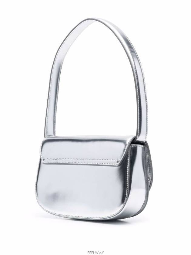 1DR Iconic Mirror Leather Shoulder Bag Silver - DIESEL - BALAAN 6