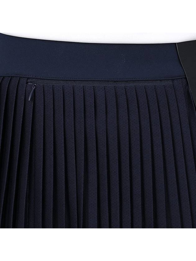 Women's Binx Pleated Skirt Navy - J.LINDEBERG - BALAAN 10