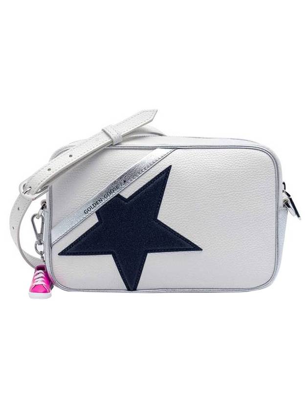 Metallic Trim Glitter Star Logo Cross Bag White - GOLDEN GOOSE - BALAAN 1