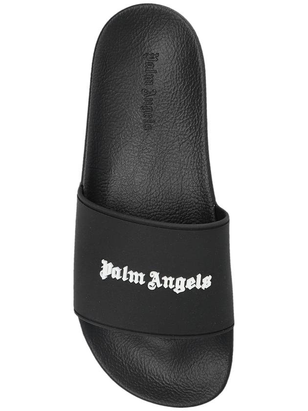 Palm Angels Slides With Logo, Women's, Black - PALM ANGELS - BALAAN 6