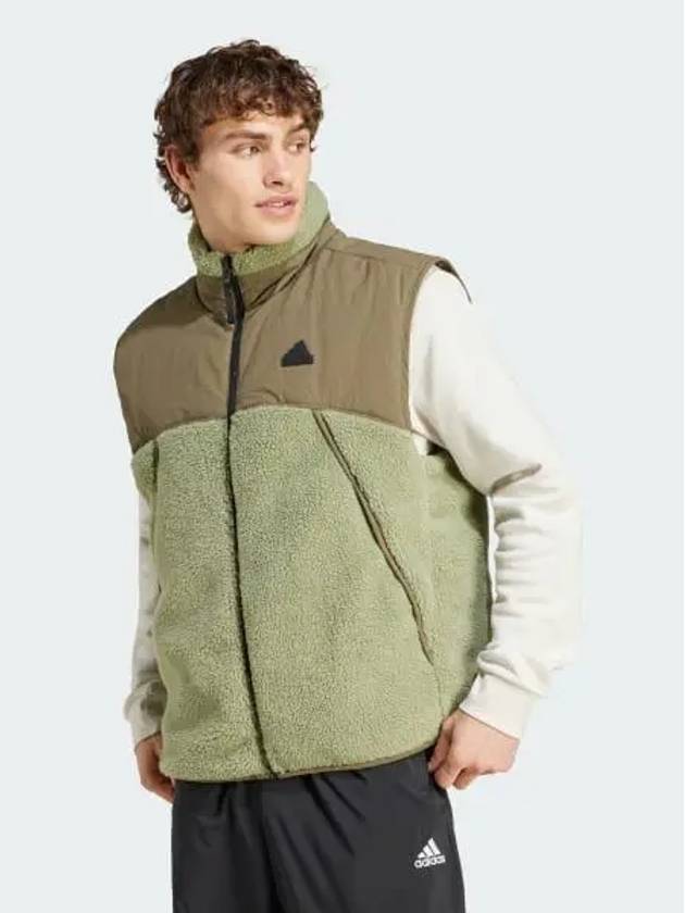 City Escape Reversible Vest Men s Tent Green Olive Strata IZ4659 740304 - ADIDAS - BALAAN 1