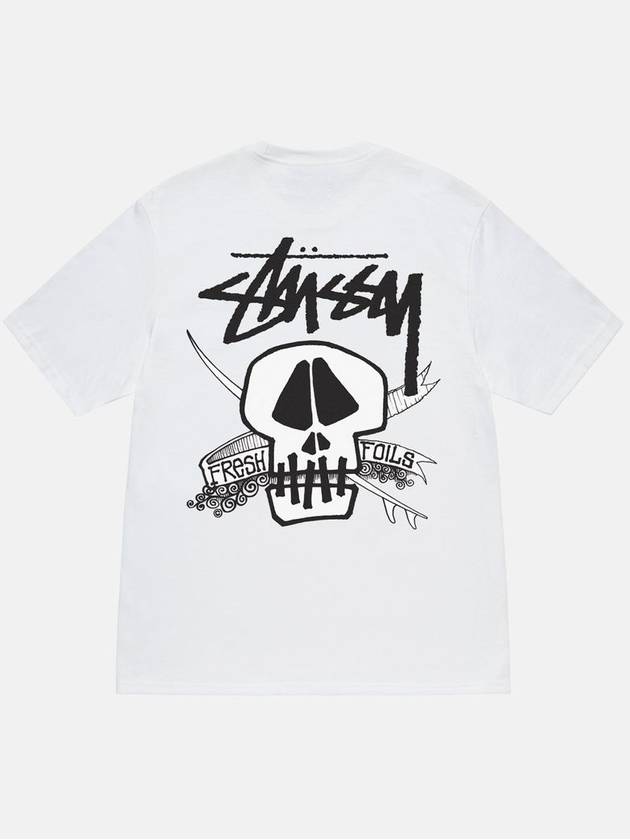 Fresh Foils Short Sleeve T-Shirt White - STUSSY - BALAAN 4