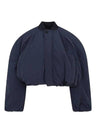 Le Bahia Bubble Crop Bomber Jacket Navy - JACQUEMUS - BALAAN 1