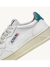 Medalist Green Tab Leather Low Top Sneakers White - AUTRY - BALAAN 8