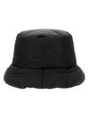 Logo Padded Bucket Hat Black - PRADA - BALAAN 4