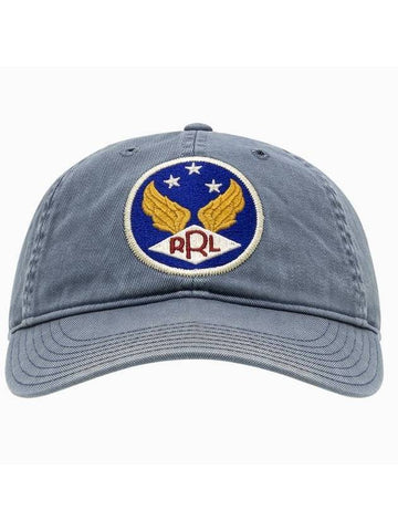 Garment Dying Twill Ball Cap Blue - RRL - BALAAN 1