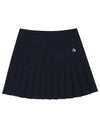 Women s 2 stage pleated culottes 4024LZSP NAVY - BLACK&WHITE - BALAAN 3