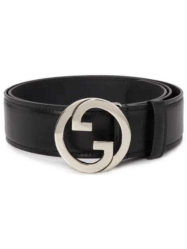 Blondie Leather Belt Black - GUCCI - BALAAN 2