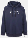 VLTN Cotton Hoodie Navy - VALENTINO - BALAAN 2