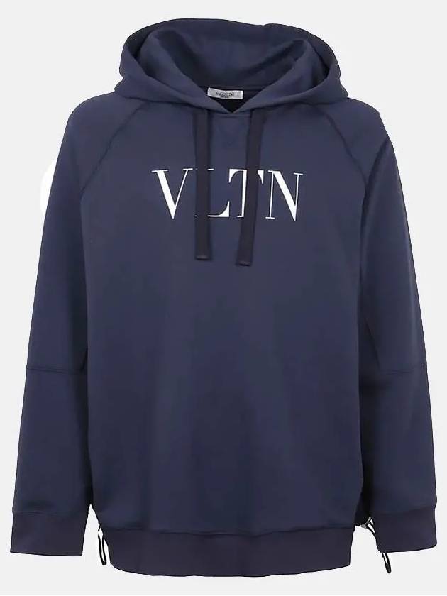 VLTN Cotton Hoodie Navy - VALENTINO - BALAAN 4