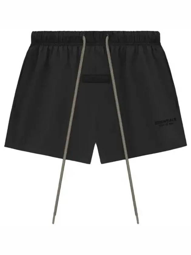 Essential Logo Patch Nylon Running Shorts Black Men s Pants 160SU244210F 001 - FEAR OF GOD - BALAAN 1