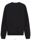 Big Fox Embroidery Round Neck Cotton Sweatshirt Black - MAISON KITSUNE - BALAAN 3