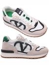 V Logo Low Top Sneakers White - VALENTINO - BALAAN 3