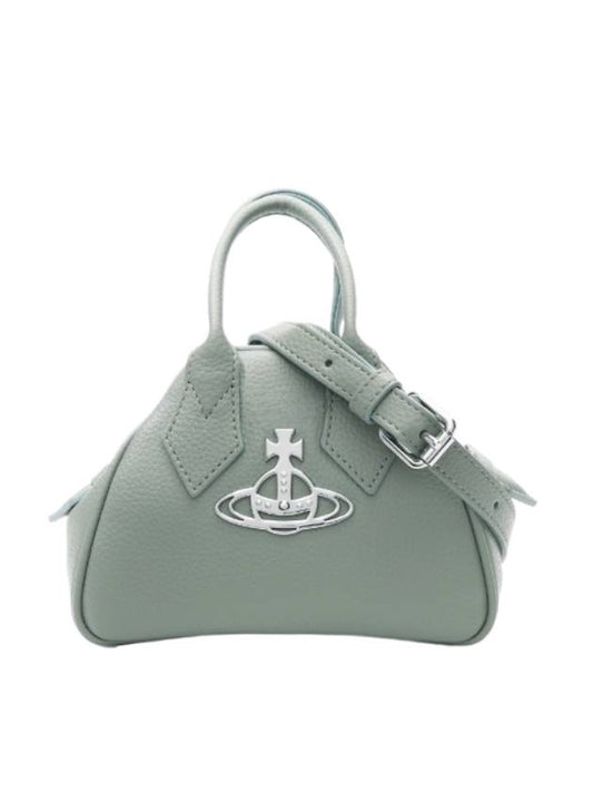 Logo Mini Yasmin Tote Bag Light Green - VIVIENNE WESTWOOD - BALAAN 1